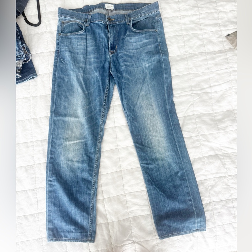 Hudson Blake Slim Straight Zip Fly Jeans - Light Wash - Men’s Size 36
